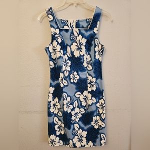 EUC Jodi Kristopher Blue Floral Dress SZ 7/8